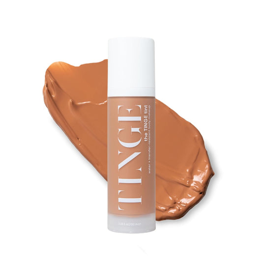 Tinge Tint Body Makeup, Lasts Up to 48 Hours, Medium Coverage Cream With Amino Acids, Hyaluronic Acid & Lysine, Semi Matte Finish, Water & Transfer Resistant, 3.38 Fl Oz - Tan Cool