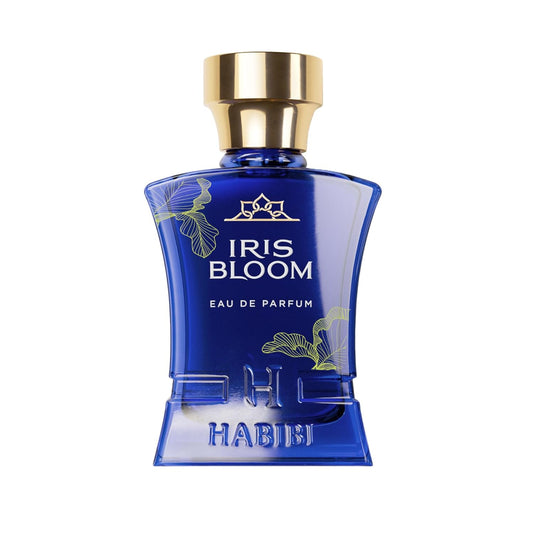 H HABIBI Iris Bloom Arabian Perfume for Women - 2.5 oz (75ML) Long Lasting Women's Fragrances, Floral Scent with Blackcurrant, Jasmine & Saffron Notes