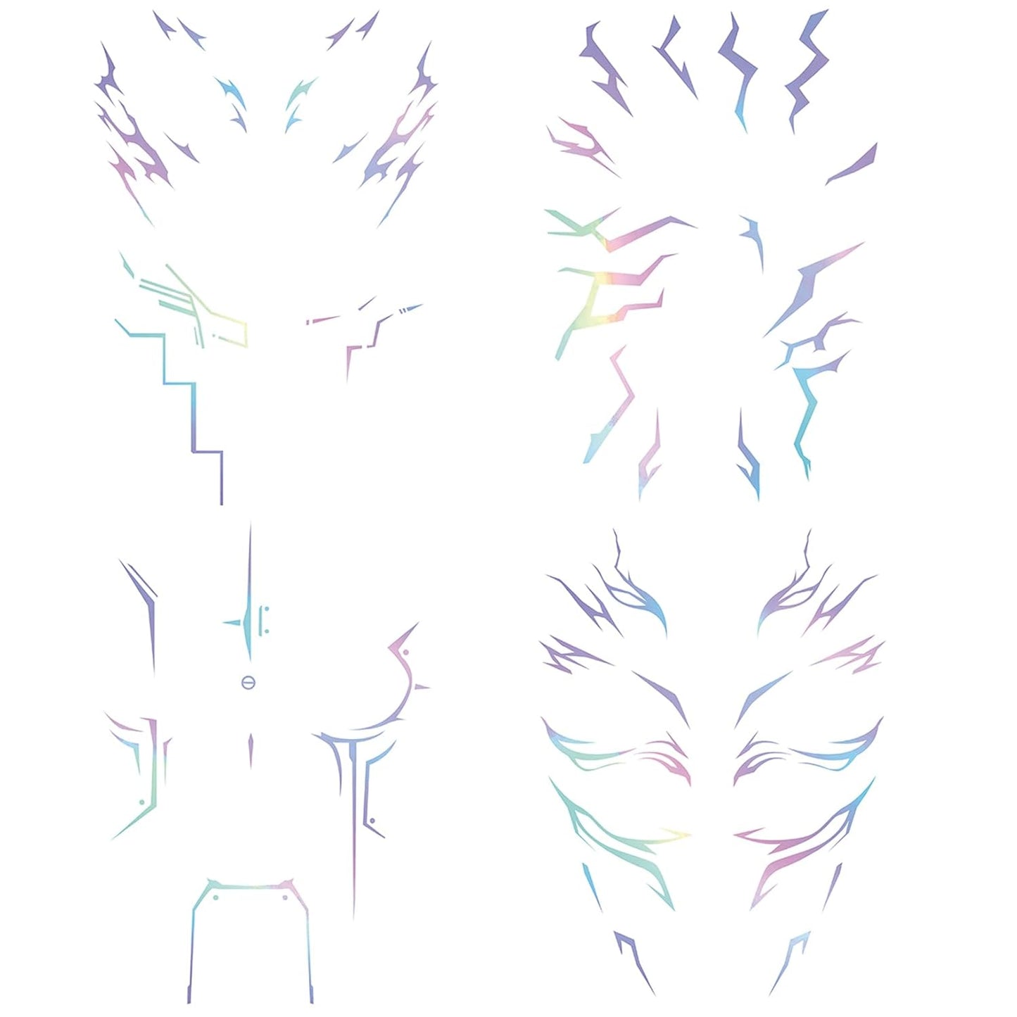 Temporary Tattoos,Cosplay Tattoos Stickers,Cosplay Accessories for Cosplay, Halloween and Party Makeup