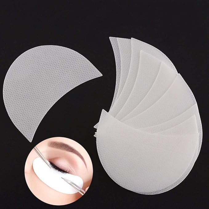 Eyeshadow Shields for Eye Makeup 100 Pcs Disposable Eyeshadow Stencil Lint Free Under Eye Patches Eyeshadow Gel Pad Pads Lint Free Gel Pad For Eyelash Extension Lip Makeup