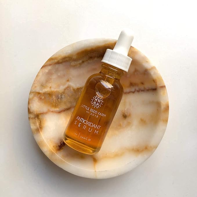 Little Seed Farm Serum Bundle - Antioxidant + Elasticity - Skin Toning and Firming Serums - Facial Serums for Dry & Aging Skin