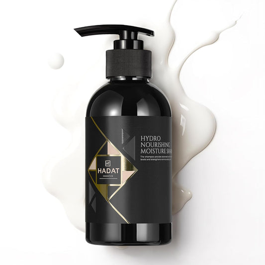 HADAT Hydro Nourishing Moisture Shampoo – Salon-Grade Sulfate-Free, For Dry, Frizzy, or Color-Treated Hair – Deep Hydration, Shine & Smooth Finish – Professional Haircare (8.45 Fl Oz)