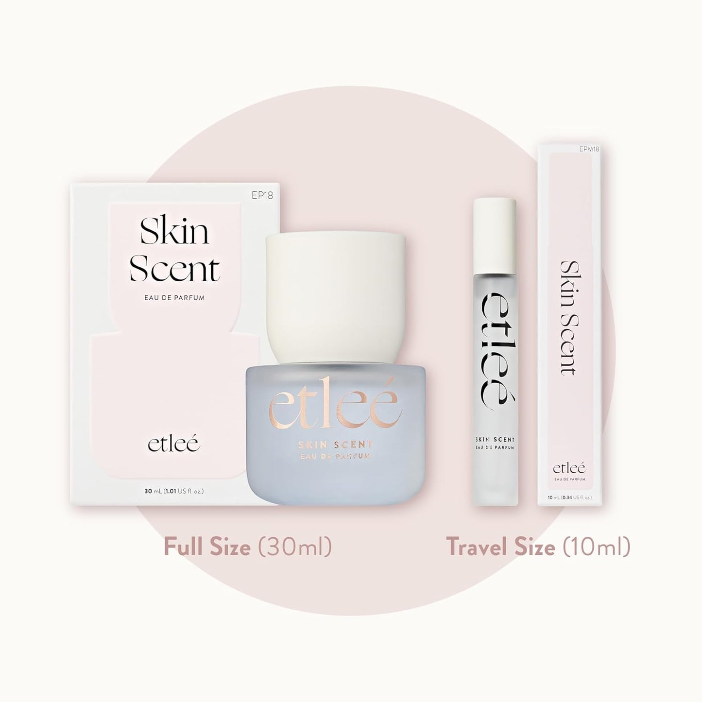 Skin Scent Eau de Parfum 0.34oz, Woody Musky Long Lasting Perfume With Ambroxan & Cetalox, Layerable Luxury Fragrance for Women & Men for Everyday Wear, Clean Scents Made in Korea