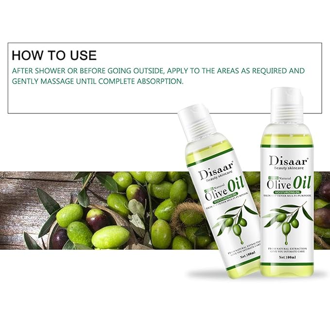 Natural Softening Multi-Purpose Moisturizing Mineral Oil Relive Dry Skin 100ml/3.38fl.oz (Olive Oil)