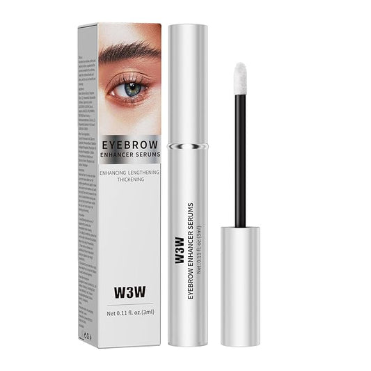 Eyebrow Serum,W3W Eyebrow Growth Serum Advanced Formula for Boost Longer, Fuller, and Thicker Brows Lashes,3 ML (White)