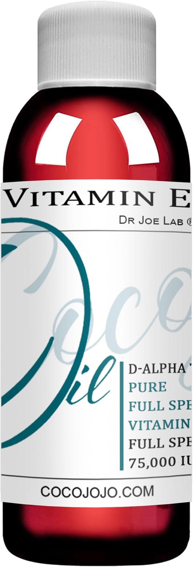 cocojojo Vitamin E Oil for Skin, Organic Vitamin E Oil for Hair, Face, Liquid Vitamin E, Vitamin E Body Oil, 100% Pure Natural Cold Pressed Unrefined, Moisturizes & Nourishes, Non GMO - 2 Oz