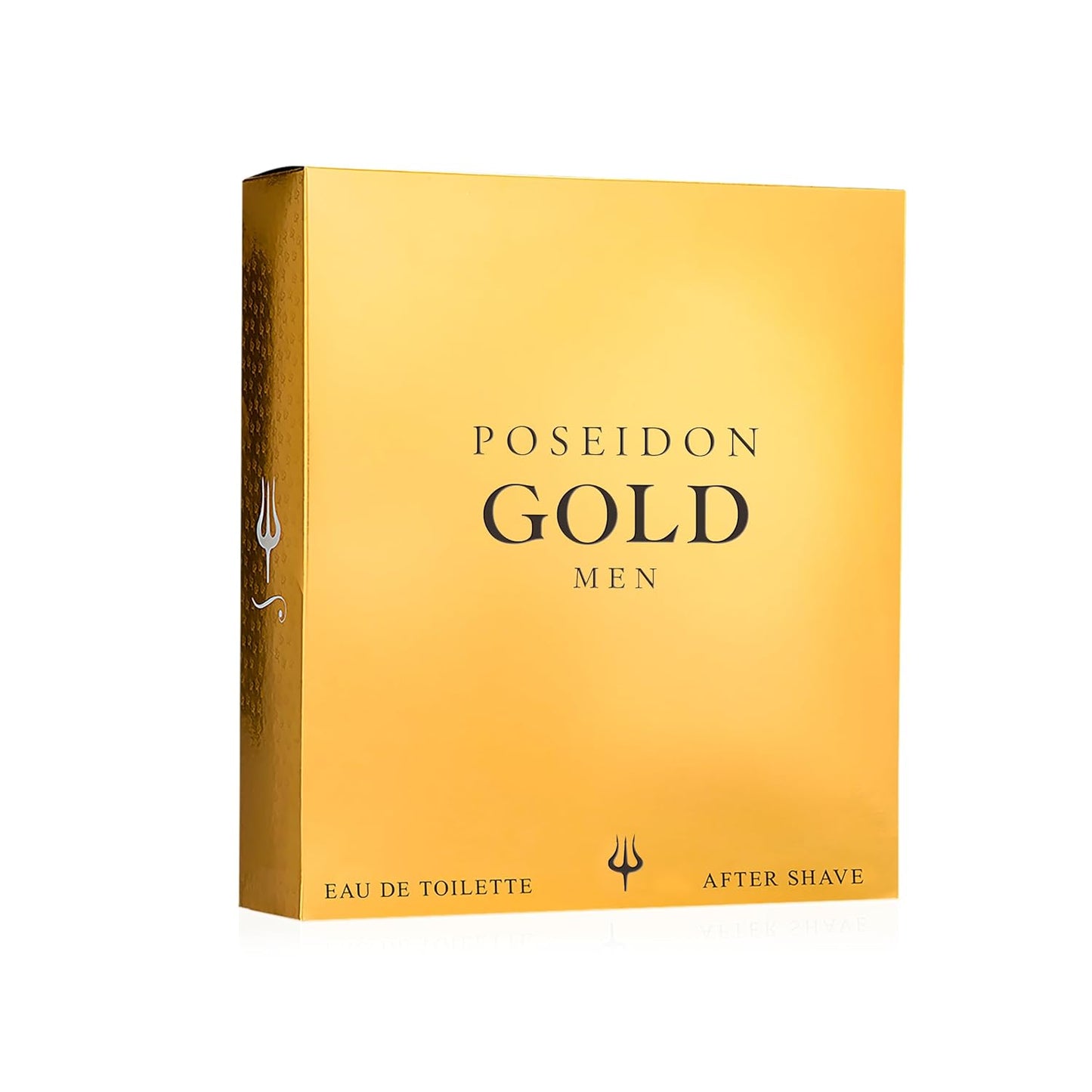 Instituto Español Poseidon Gold Gift Set for Men, Eau de Toilette and After Shave Spray, 3.4 fl oz Each (100 ml), Sophisticated and Harmonious Scent, Travel Size