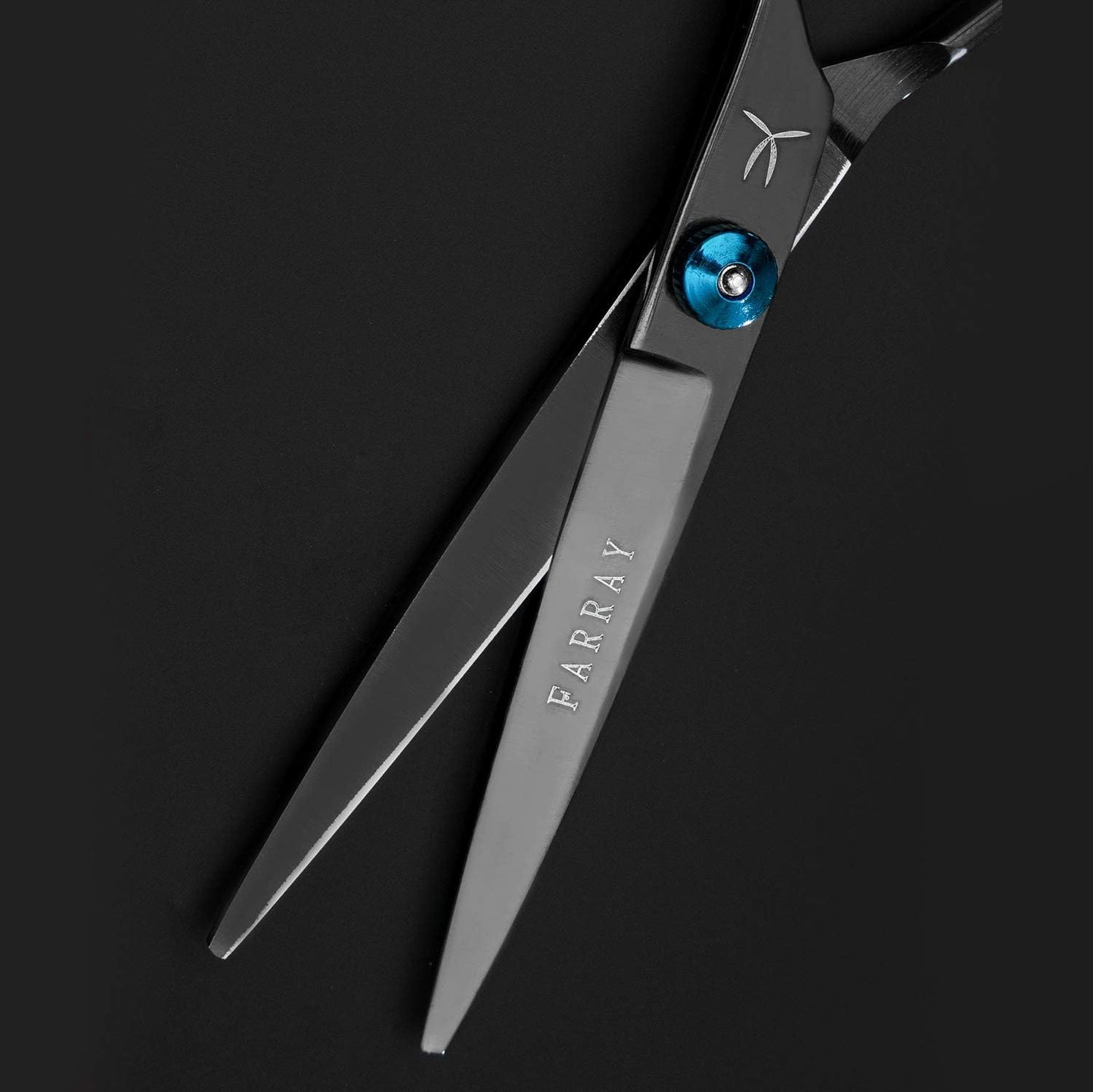 FARRAY 6.5" Professional Hair Cutting Scissors - Japanese Stainless Steel Barber Shears for Salon, Home, All Ages - Ergonomic Handle & Sharp Blades (Black)