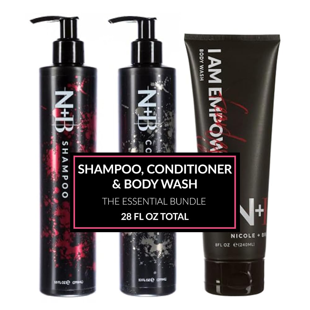N+B Core Collection | Paraben-Free | For All Hair Types and Textures | Strengthens and Hydrates | Made in the USA (Shampoo/Conditioner/Body Wash)