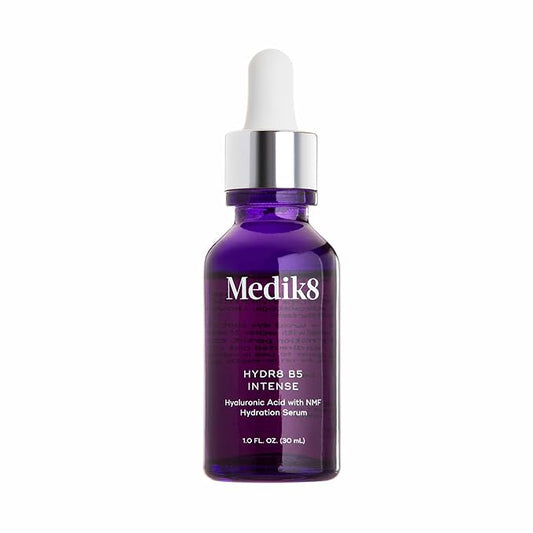 Medik8 Hydr8 B5 Intense - Hyaluronic Acid Serum - Moisturizing, Brightening Antioxidant Serum for Face - Smooths Fine Lines and Wrinkles - 1.0 oz