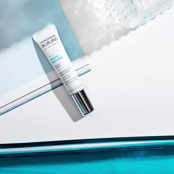 ANNEMARIE BÖRLIND - AQUANATURE Plumping Eye Cream - Botanical Extracts for Wrinkles and Hydration - Moisturizing, Regenerating, Plumping - 0.50 Fl Oz