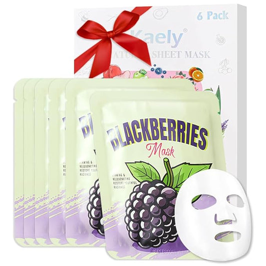 Face Sheet Mask Skincare,Hydrating Spa Face Mask For Sensitive Skin,Moisturize,Nourish for All Skin Types,Natural Skin Care Spa Face Mask for Women Men Girls,Pack of 6
