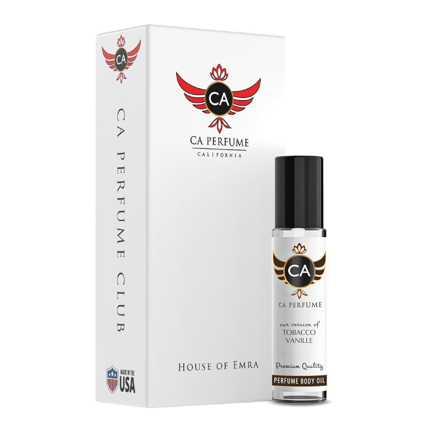 CA Perfume Impression of Tobacco Vanille For Men and Women Fragrance Body Oil Dupes Alcohol-Free Roll-On 0.3 Fl Oz/10ml