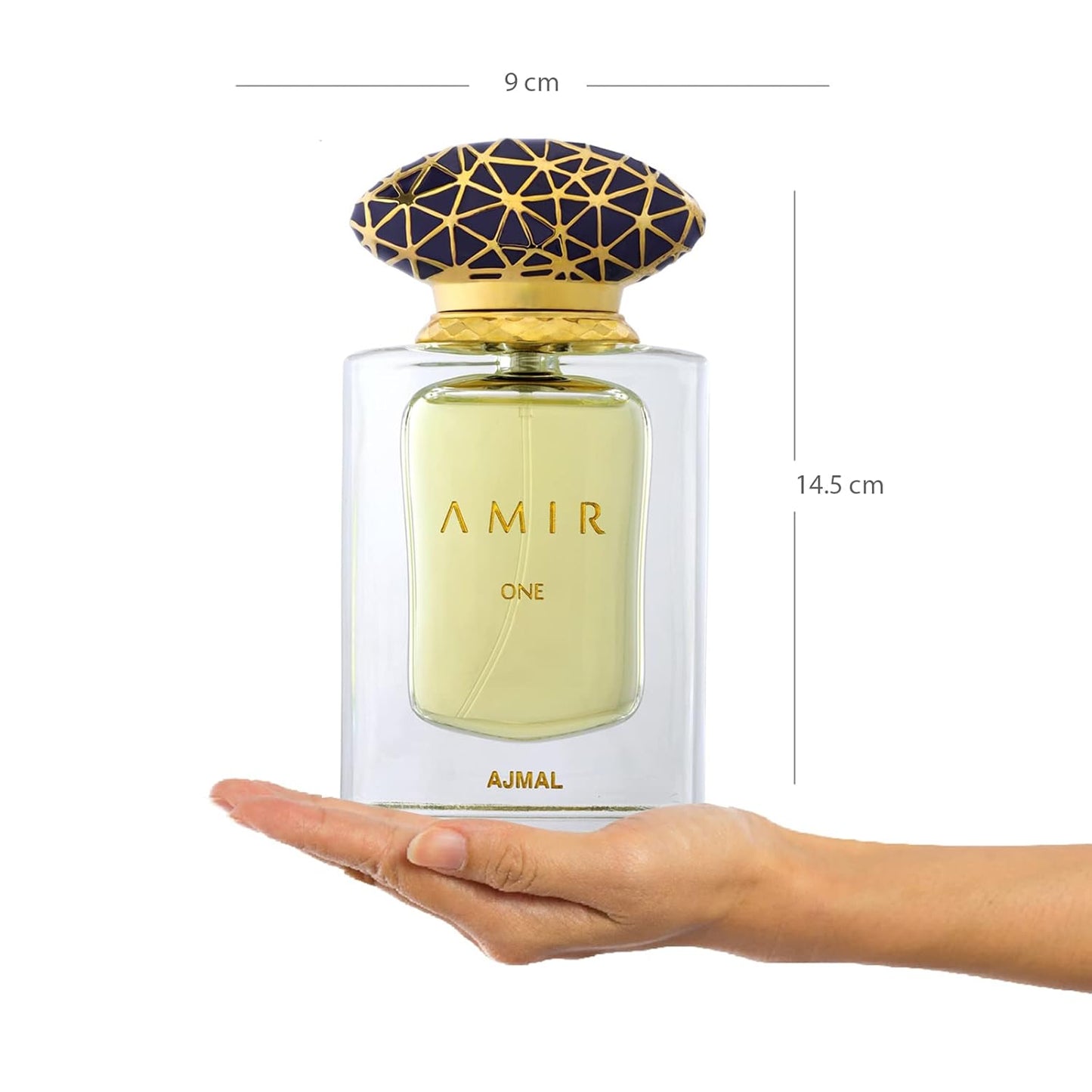 Ajmal Amir One Eau de Parfum 1.7 Fl Oz | Luxury Unisex Perfume from the Amir Series | Floral, Spicy & Ambery Oriental Fragrance with Wood & Oudh | Long-Lasting Arabic Perfume for Men & Women