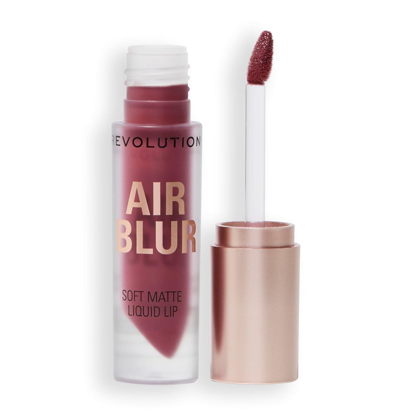 Revolution Beauty London, Air Blur Matte Liquid Lipstick, Long-Lasting Lip Color, Face Makeup, Vegan & Cruelty-Free, Black Cherry Cool-Toned Mauve, 0.11 fl oz