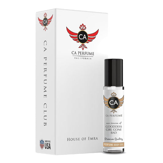 CA Perfume Impression of Gooddess Girl Gone Bad for Women Fragrance Oil Floral Fruity Scent Long Lasting Perfumes for Women Travel Size TSA Ready Mini Parfum Body Oil Roll-on 0.33 Fl Oz 10ml