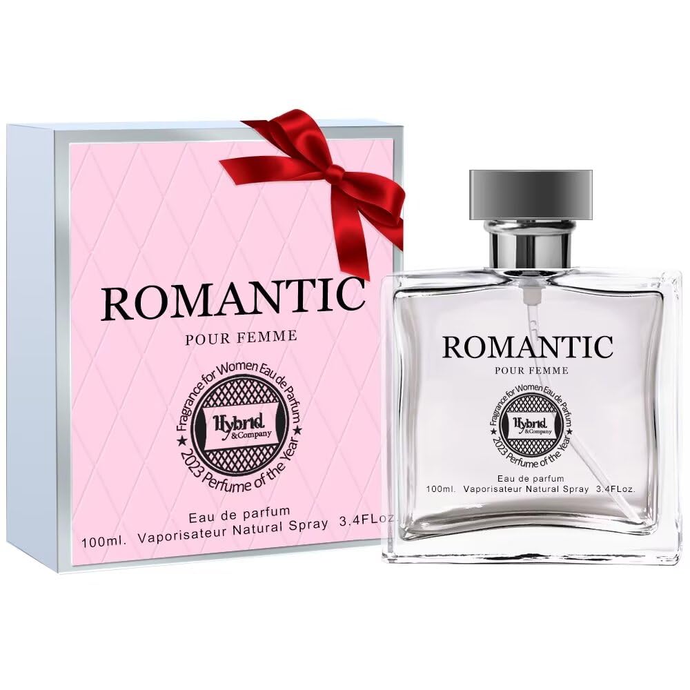 Hybrid & Company Romantic Perfume for Women Rich and Rejuvenating Effortless Grace Eau De Parfum Scent, 3.4 Fl Oz