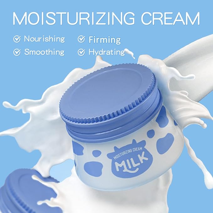 11 In 1 Milk Skincare Set for Women & Teens, Travel Skincare Set, Skincare Kits Milk Girls Gifts, Skin Care for Teens 10-12, Deep Moisturizing & Gentle Milk Teen Skin Care Kit for Women, Girls