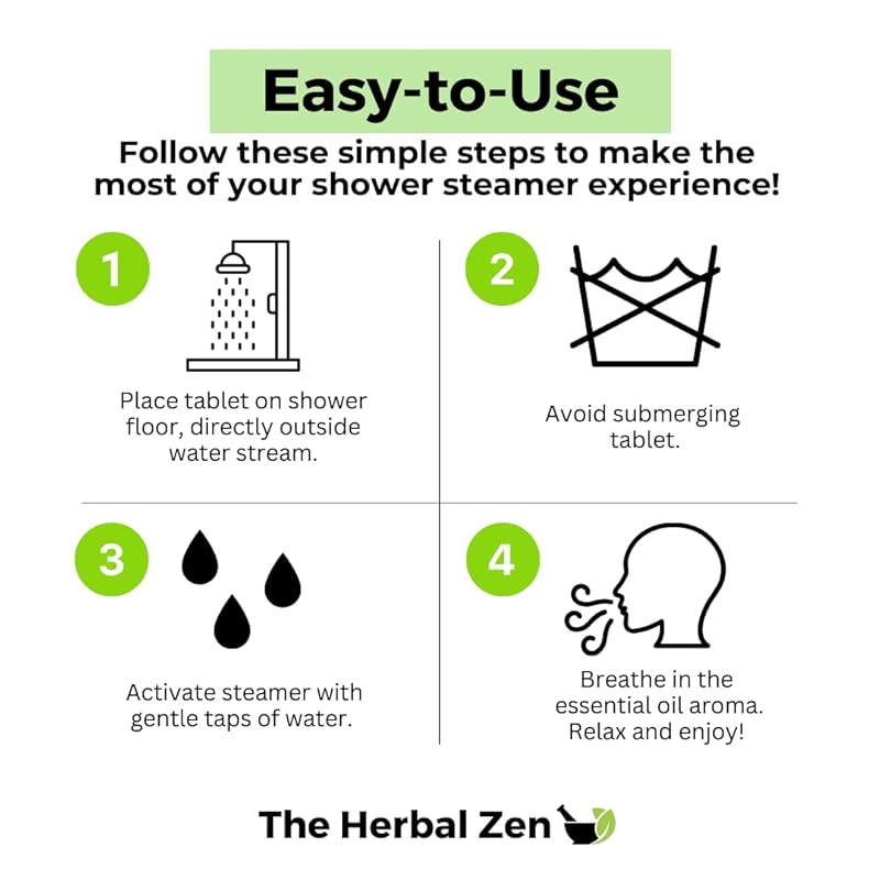 Recenter Shower Steamers Aromatherapy with Lavender and Eucalyptus Essential Oils, Aromatherapy Shower Bombs, Self Care Gift, Birthday Gift for Women, Bath Steamer for Women and Men