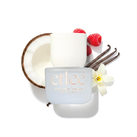 Coconut Cream Eau de Parfum 1.01oz, Creamy Gourmand Long Lasting Perfume With Vanilla, Musk, Woody, Berry & Tonka Bean, Layerable Luxury Fragrance for Women & Men for Everyday Wear