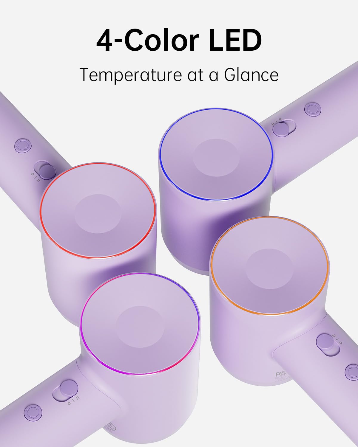 Laifen Hair Dryer SE, 200 Million Negative Ionic Blow Dryer with 105,000 RPM Brushless Motor 1400W Powerful Fast Drying High-Speed Low Noise Hairdryer with Magnetic Attachments