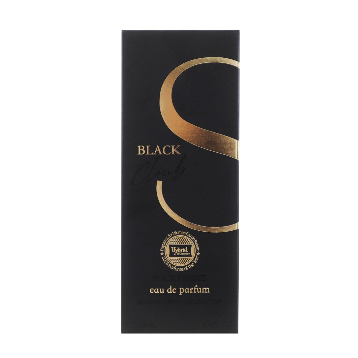 Hybrid & Company Women Black Eau De Parfum Vaporisateur Natural Spray 3.4 Fl Oz