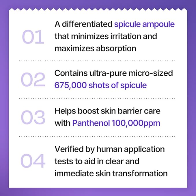 COSNORI Panthe-Shot 675 - Korean Panthenol ampoule with 675,000 high purity spicules - Powerful skin care solution - Intensive facial first essence (50ml / 1.69 fl. oz.)