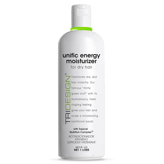 TRIDESIGN Unific Energy Moisturizer - Deep Hair Conditioner for Dry Damaged Hair - Moisturizing for Curly, Frizzy, Thick Hair - Hydrating Conditioner for Men and Women, 32 oz