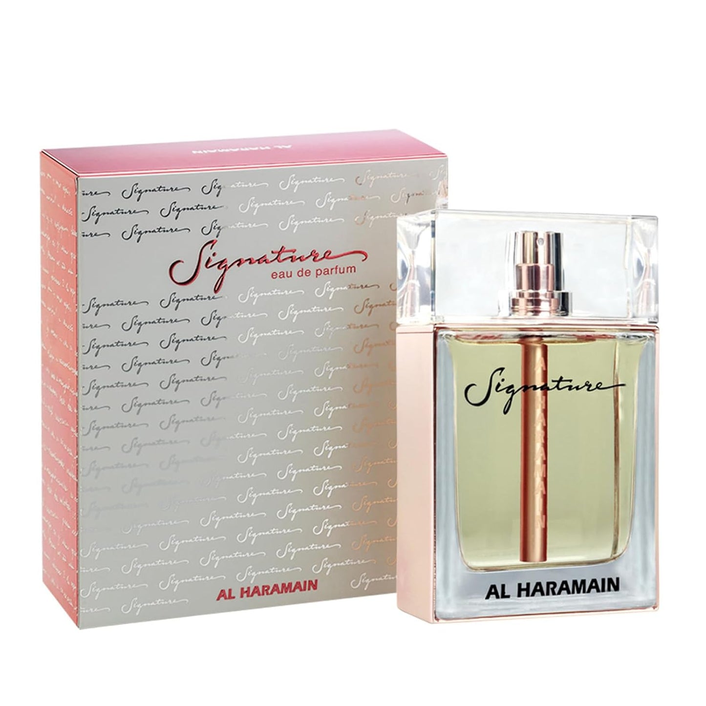 Al Haramain Signature Rose Gold - Luxury Arabian Women Perfume - Floral Fragrance with Bergamot, Mandarin, Jasmine, Musk, Vanilla, Amber - Arabic Long Lasting Scent - Eau de Parfum - 3.4 oz EDP Spray