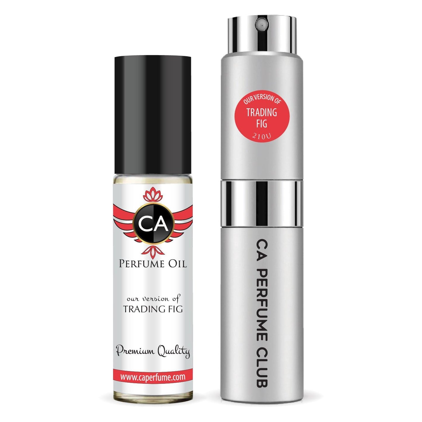 CA Perfume Duo Impression of Trading Fig For Women And Men Perfume Layering Set Long Lasting Travel Size EDP + Body Oil Roll-On Bottle 0.27 Fl Oz+0.33 Fl Oz