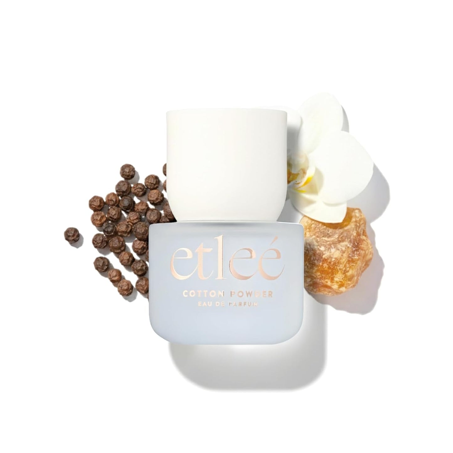 Cotton Powder Eau de Parfum 1.01oz, Aldehydic Musk Long Lasting Perfume With Sandalwood, Black Pepper, Orchid, Lily & Rose, Layerable Luxury Fragrance for Women & Men for Everyday Wear