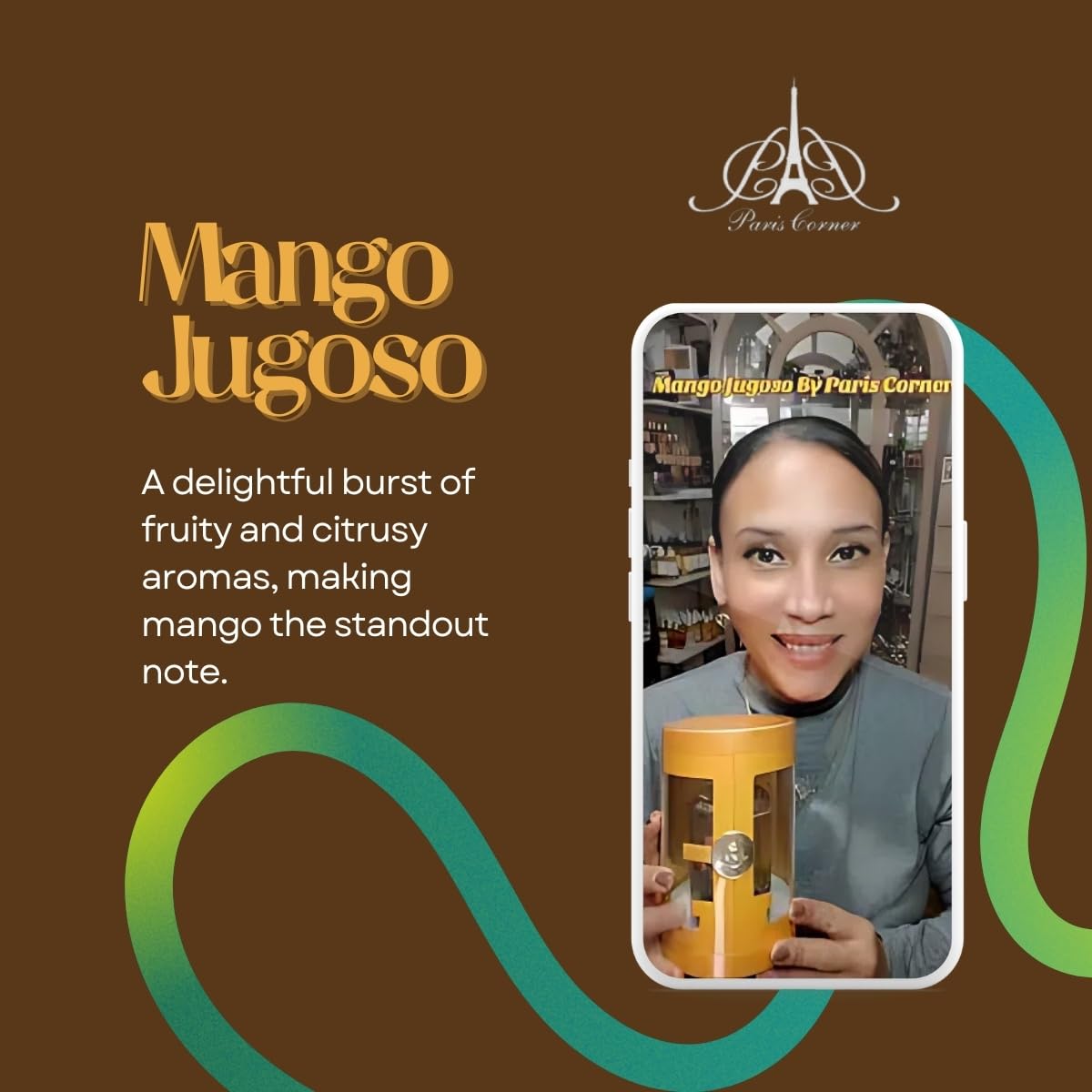 Paris Corner | Mango Jugoso 3.4 Fl Oz | Ministry of Gourmand EDP Perfume for Unisex | Indulge in Exquisite Mango Fragrance for a Refreshing Tropical Experience Anytime