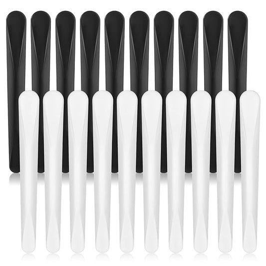 20Pcs Plastic Cosmetic Spatula Plastic Beauty Spoon Reusable Cosmetic Mask Mixing Spoon Spatulas Jelly Mask Spatula Stick Applicator Beauty Facial Tools for DIY Mask Mixing and Sampling