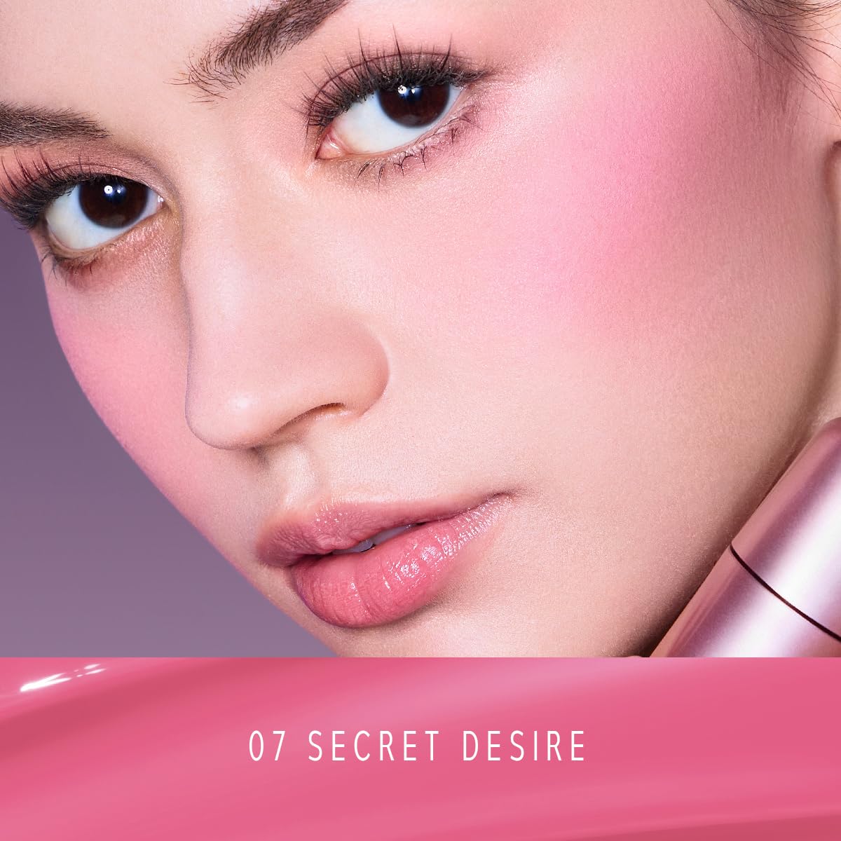 Liquid Blush Makeup for Cheeks, Natural Matte Finish, Blush Tint Stick, Multi-Use, Long-Lasting Lip & Cheek Makeup, Lightweight (07 SECRET DESIRE)