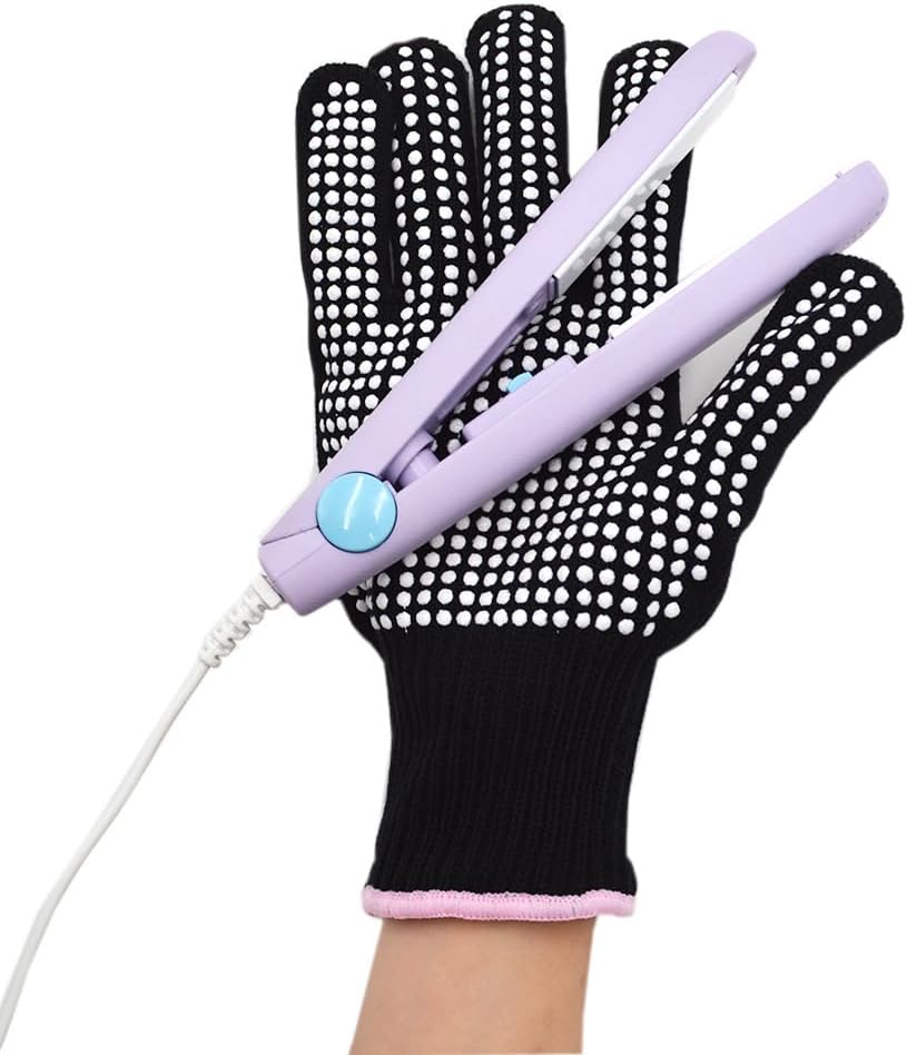 Heat‑Resistant Gloves–Silicone‑Grip Protection for Hair Styling, Curling & Flat Iron, Heat Press, Sublimation–Universal Fit