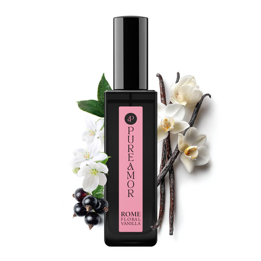 ROMAN Blossom Vanilla Perfume for Women, Cozy Floral Jasmine & Sweet Vanilla Fragrance, Long Lasting Extrait de Parfum, Advanced Fragrance Travel Size 0.7 oz/20ml Perfume Spray