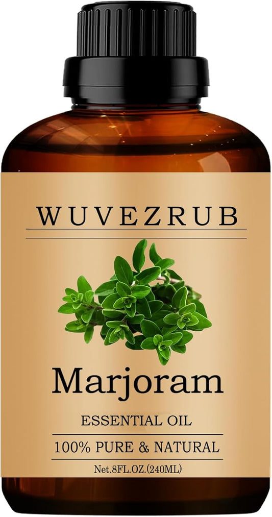 Marjoram Essential Oils 240ML, Pure Marjoram Essential Oil for Aromatherapy Diffuser - 8 Fl Oz