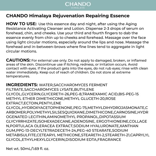 Advanced Repair Face Serum (50mL/1.69oz) - Anti Aging Hydrating Essence with Rose Extract & Hyaluronic Acid & Peptide for Renew Resurfacing, Visibly Hydrates & Plumps Skin