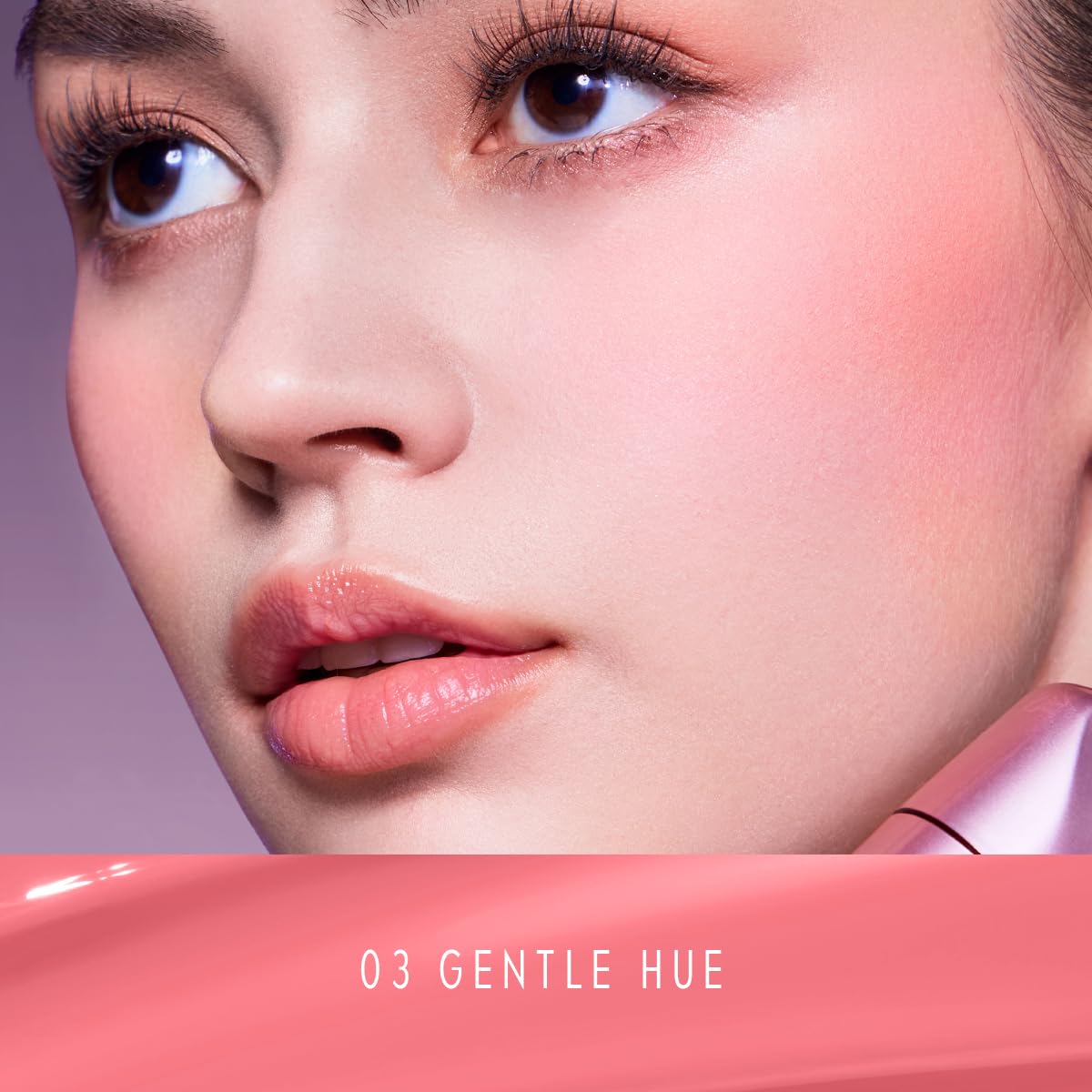 Liquid Blush Makeup for Cheeks, Natural Matte Finish, Blush Tint Stick, Multi-Use, Long-Lasting Lip & Cheek Makeup, Lightweight (03 GENTLE HUE)