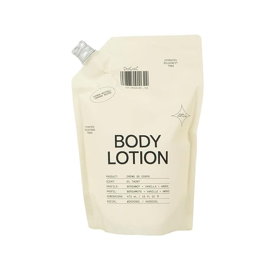 DedCool Taunt Body Lotion Refill – Lightweight, Deeply Hydrating Formula with Ceramides, Snow Mushroom, and Meadowfoam Oil | Non-Toxic, Vegan, Carbon-Neutral