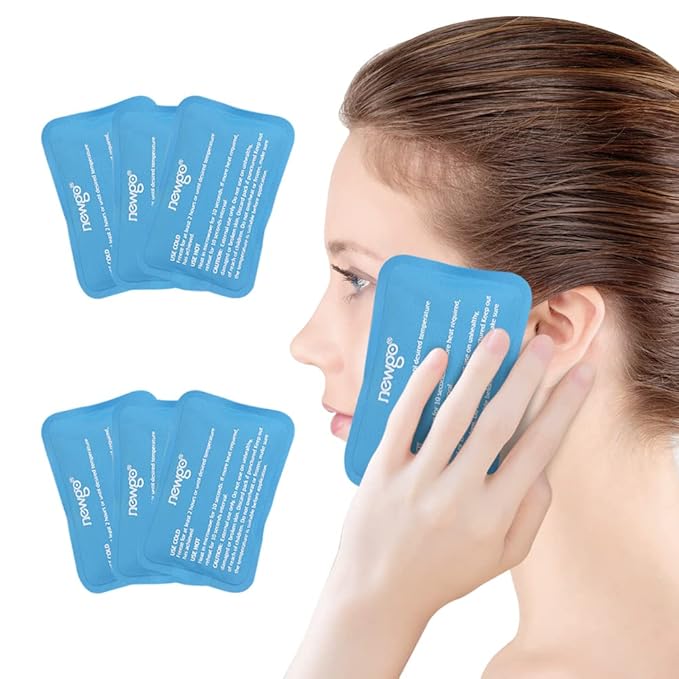 NEWGO Bundle of Cold Gel Eye Mask and Mini Ice Pack