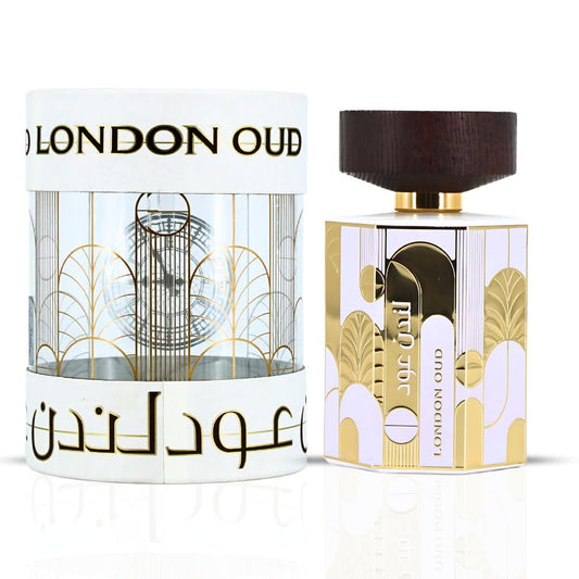 Ard al Zaafaran London Oud Eau De Parfum Spray 100ml (3.4 oz) Long Lasting Arabian Perfumes For Women, Signature Ladies Perfume with Vanilla, Iris, Cinnamon & Oud Notes - Exotic & Refined Fragrance