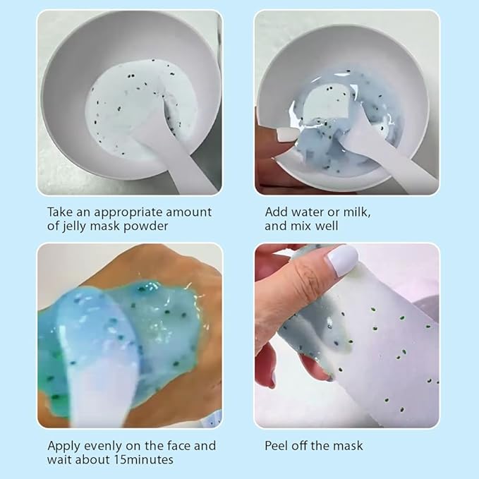 Jelly Mask For Facials Professional Jelly Mask Powder Hydrating Rubber Mask Jelly Face Masks Diy Spa Face Skin Care Mask