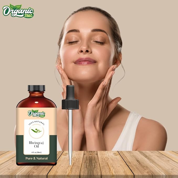 Bhringraj (Eclipta alba) Oil | Pure & Natural Carrier Oil for Skincare, Hair Care & Massage - 118ml/3.99fl oz