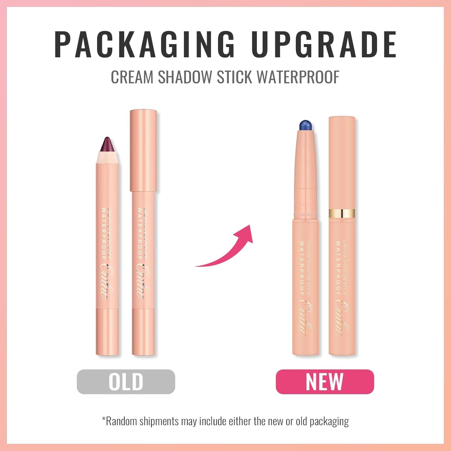 Oulac Waterproof Eye Shadow Stick Smooth and Long Lasting, Shimmering Glitter Finish, Blendable Eyes Makeup, Vegan & Cruelty-Free 1.25g, 18 Careless Whisper
