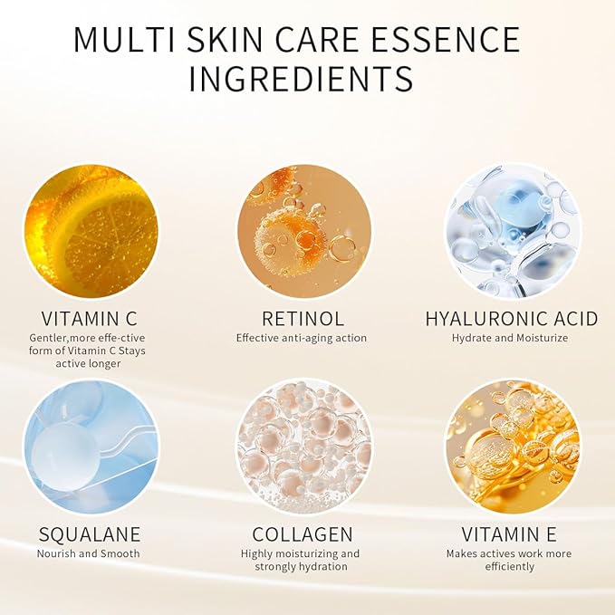 Retinol Serum For Face Anti-Aging 30 Capsules With Scissors, Vitamin C Anti-Wrinkle, Vitamin A Retinol Collagen Anti-Aging Night Serum For Women,Smooth,Hydrate,Firming Skin,Travel Portable