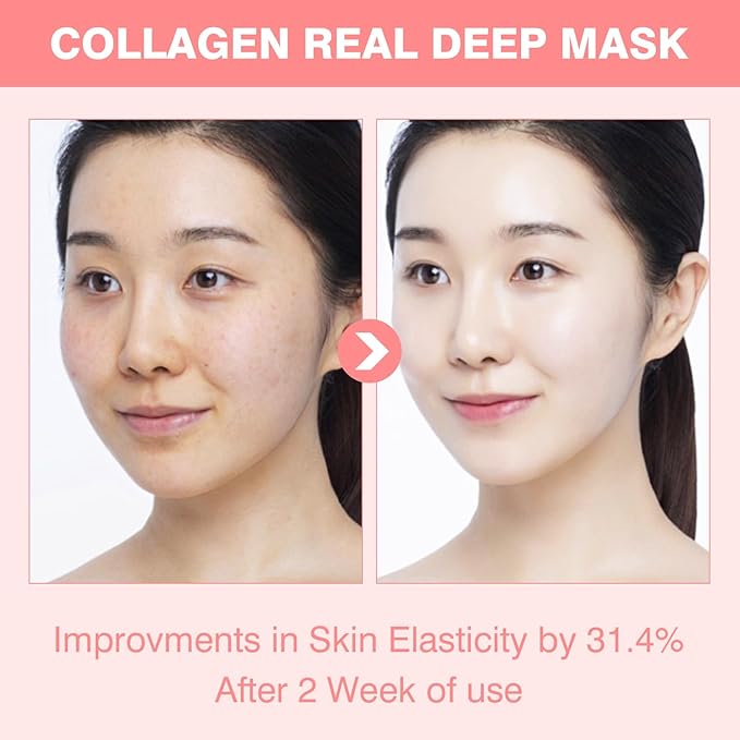 IREV Collagen Wrapping Mask, Peel Off Facial Mask, Face Masks Skincare, Face Mask For Women With Collagen, Vitamin C, Glass Skin Skincare, Reduces Dullness, Hydrating 80ml 2.71oz