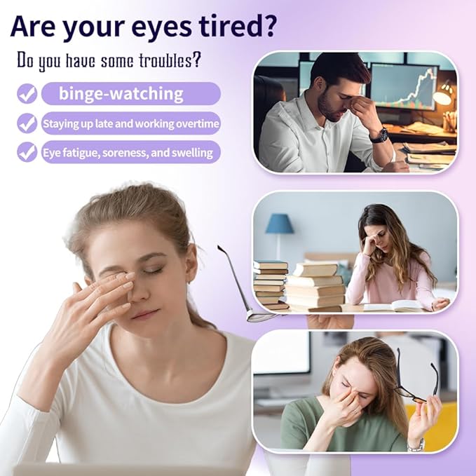 16 Packs Steam Eye Mask,Self Heating Warm Compress for Dry Eyes,Heated Eye Mask for Fast Relief,Disposable Moist Heating Compress Pads for Sleeping(Lavender)