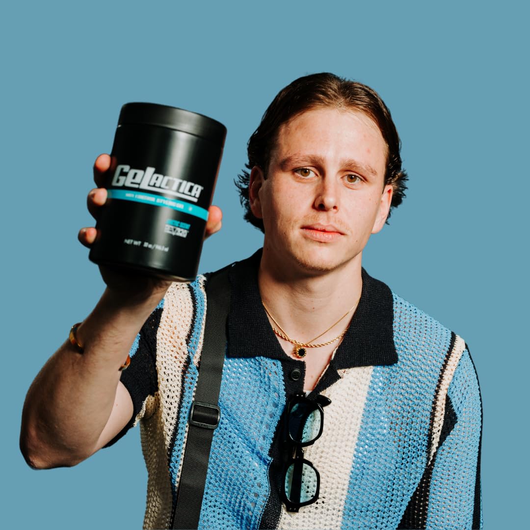 Max Control Hair Gel for Men, Alcohol-Free, Strong Hold Styling Gel, Natural Extracts for Long-Lasting Hold and Shine, Slick Back Hair Style 32 oz