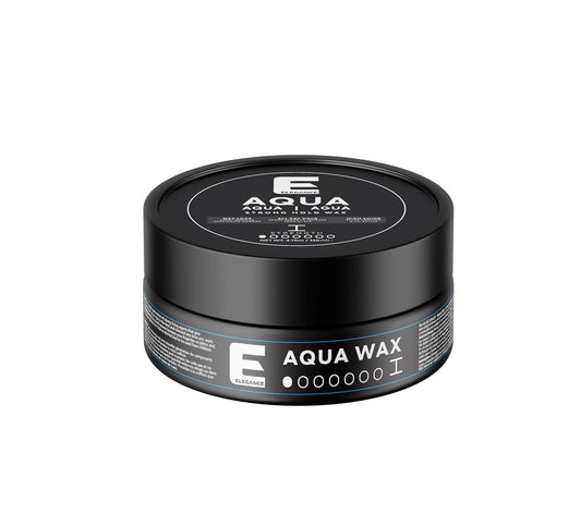 E Elegance Hair Products - Aqua Hair Styling Wax - I Strength – Strong Hold, High Shine, Wet Look, White/4.73 oz